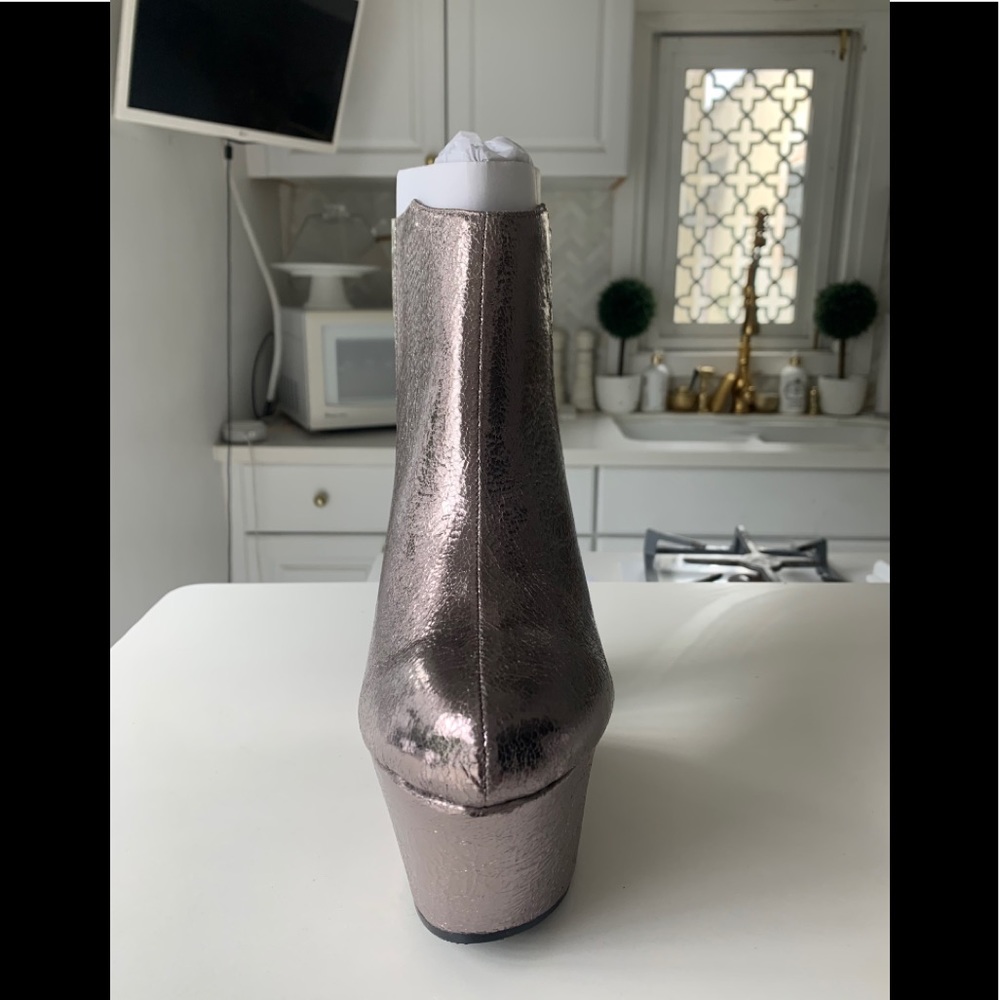 Silver platform privileged booties